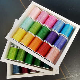 3/6/12股彩金线15色套装 莫兰迪莲花粽子绕线手工编绳DIY手工材料