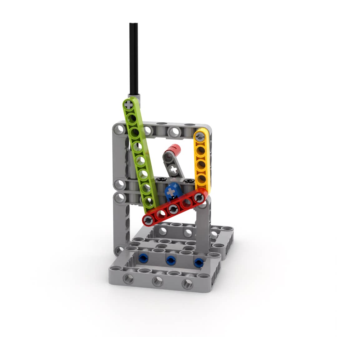 小小工程师国产积木小颗粒齿轮机械组模型拼装三摇杆滑块MOC套装