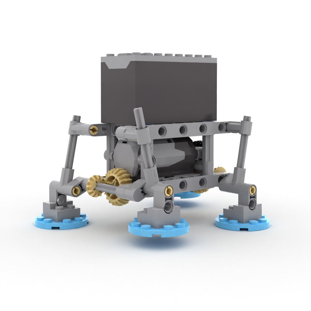 小小工程师国产积木科技机械拼装两足机器人教具电动模型套装MOC