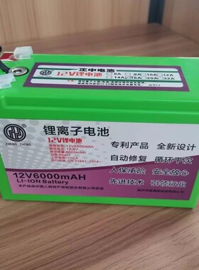 正中12v6000mAH足容量儿童车专用锂电池儿童电动车锂电池