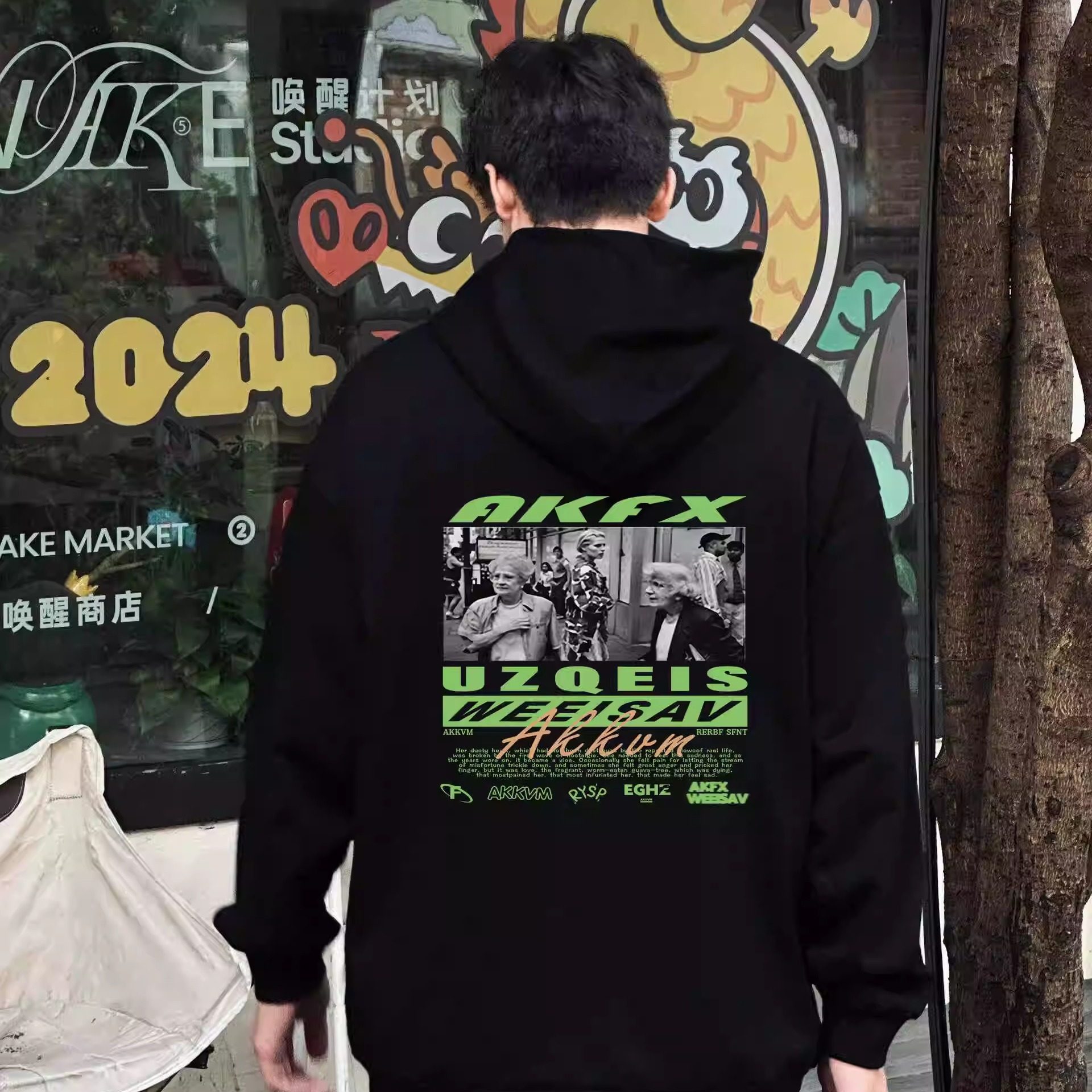 TAJN美式潮牌复古连帽卫衣男秋冬季新款加绒重磅宽松oversize外套,男装,卫衣,淘宝优惠券,粉丝福利购,淘宝优惠卷