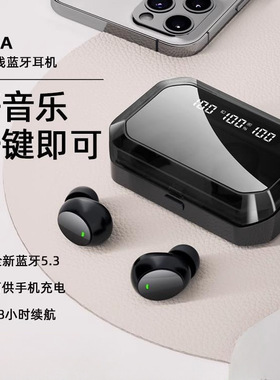 P10A真无线蓝牙耳机降噪入耳式48小时超长续航电量显示高音质通话