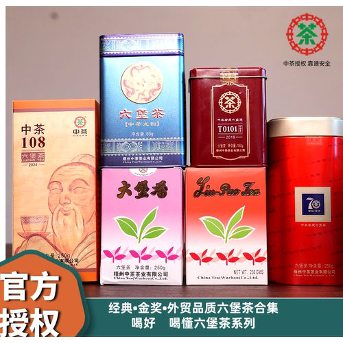 中茶金奖外贸老六堡茶品鉴装