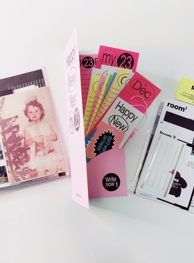 韩国同款现货OAB人物202hosil杂志风景复古手账装饰素材拼贴纸包