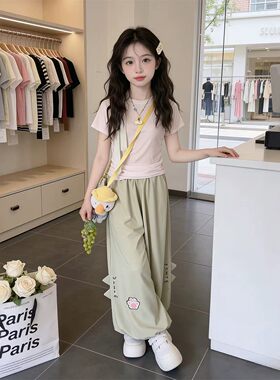 女童夏季新款防蚊灯笼裤套装