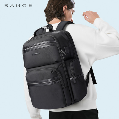 BANGE新款男士背包商务旅行大容量双肩包多功能户外电脑backpack