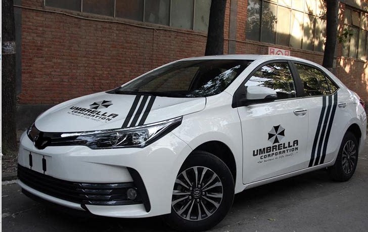 生化危机车贴纸丰雷凌卡罗拉致炫威驰双擎个性汽车身全车拉花改装