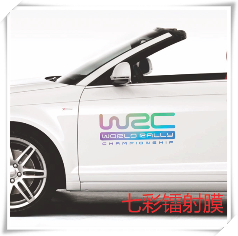 汽车身贴纸 wrc个性创意拉花侧门英文字母车贴画花改划痕装饰用品