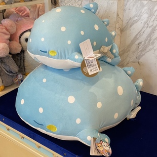 珠海长隆纪念品海洋馆酒店超软体鲸鲨水母毛绒公仔毛绒玩具抱枕