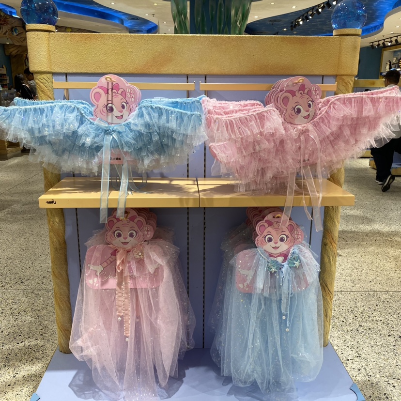 长隆纪念品宇宙飞船动物园旅游礼物海洋馆装扮纯色网纱发光翅膀女