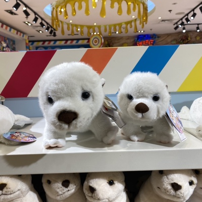 长隆海洋王国旅游飞船纪念品仿真海獭毛公仔毛绒玩具布娃娃动物园