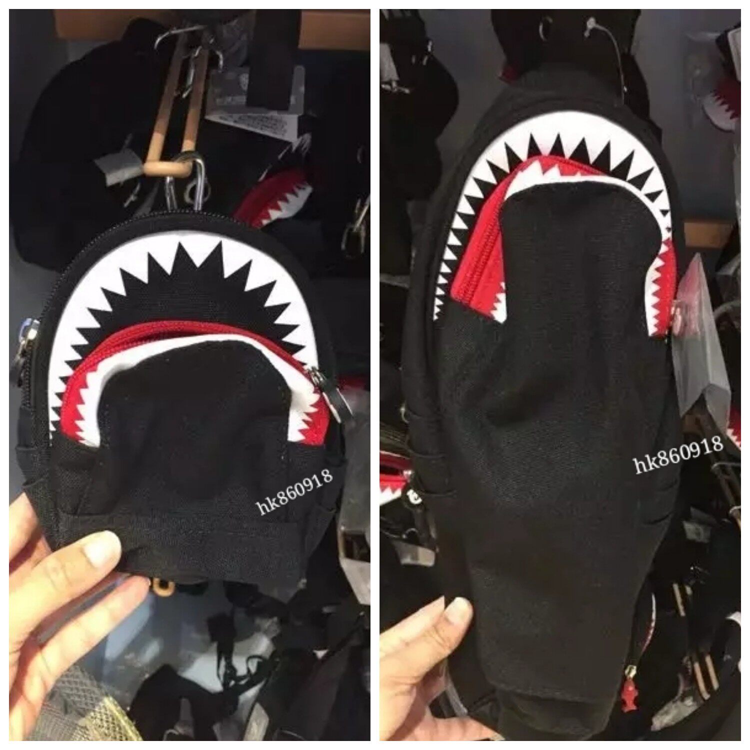 珠海长隆海洋王国纪念品玩具   鲨鱼斜挂包背包多功能包 包邮
