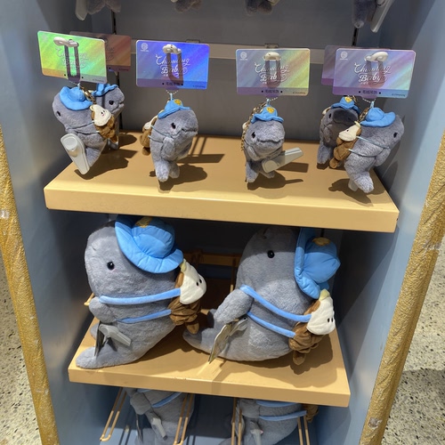 长隆海洋王国广州纪念品旅行海豚公仔挂件毛绒玩具送男女朋友礼物