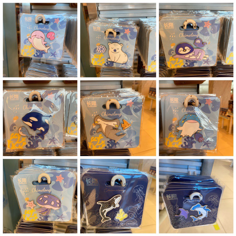 珠海长隆金属海洋王国冰箱贴虎鲸北极熊海豚企鹅鲸鲨老虎小礼物