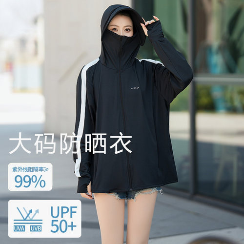 翠袖大码女装UPF50+夏季防晒衣女