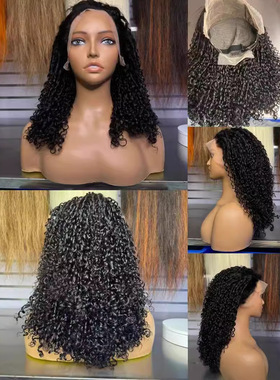 13x4SDD super double drawn pixie curly wig 250 %density