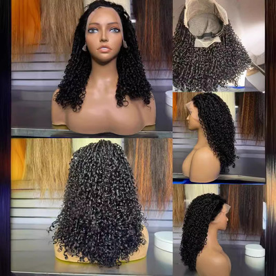 13x4SDD super double drawn pixie curly wig 250 %density