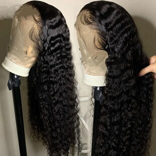 deep wave long 11a 180%density 4frontal wig brazilian