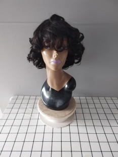 Loose wig for African lace 300％ none curl bounce density
