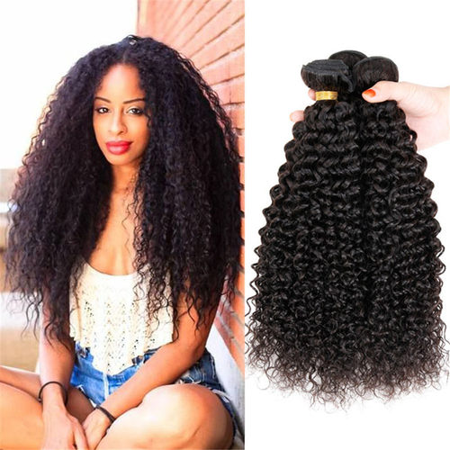 新款Kinky Curly Peruvian Human Virgin Hair 8a 真人发小卷发帘