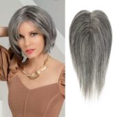 欧美假发 八字刘海长卷发合成假发女士自然透气手织化纤补发块