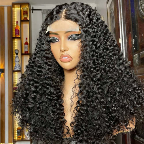 SDD human hair wigs raw wigs  Pixel curls Full frontal  5by5