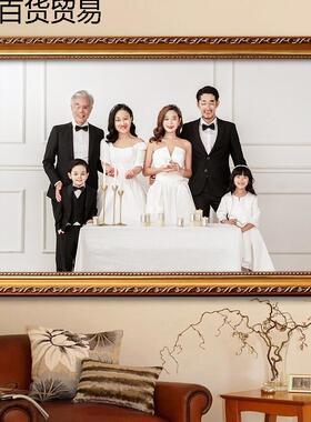 洗照片做成欧式全家福相框1216240寸照片打印加放大挂墙zb