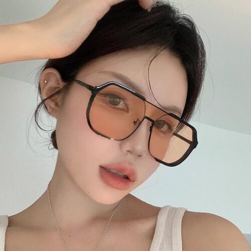 高级感显脸小防紫外线茶色墨镜