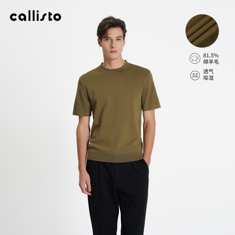 针织衫卡利斯特羊毛圆领