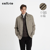 款 老钱风保暖翻领外套 男装 衬衫 商场同款 callisto卡利斯特秋季