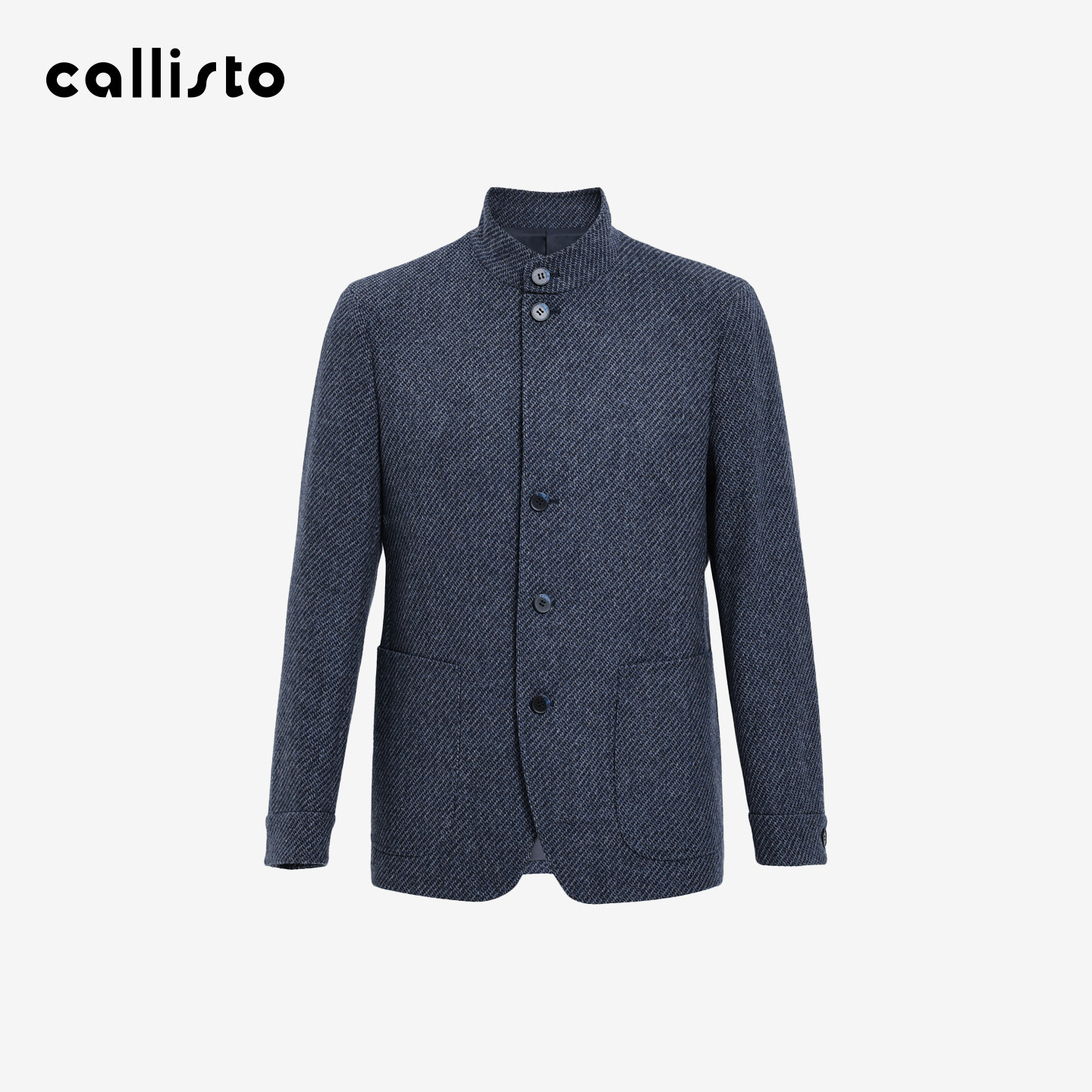 【商场同款】callisto2025秋冬新品男士外套纯羊毛立领休闲便西
