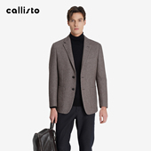 商场同款 callisto卡利斯特秋季 男士 平驳领长袖 商务休闲西服