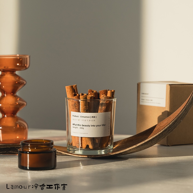 ins无火精油香薰柠檬香木肉桂皮摆件spa扩香石熏香手工泰国庭润