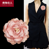 胸针高档女中国古风大气质牡丹胸花时尚 优雅布艺百搭别针配饰品