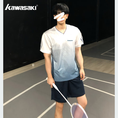 kawasaki川崎飞天羽毛球服套装男