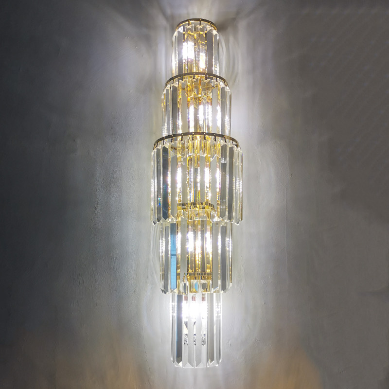 轻奢水晶客厅背景墙壁灯酒店大堂过道灯设计师样板间卧室床头壁灯,家装灯饰光源,壁灯,淘宝优惠券,粉丝福利购,淘宝优惠卷
