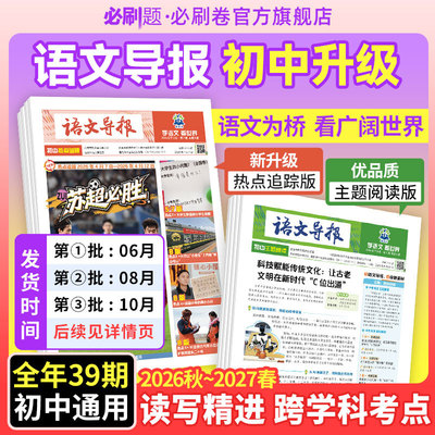必刷题初中高中语文导报期刊杂志