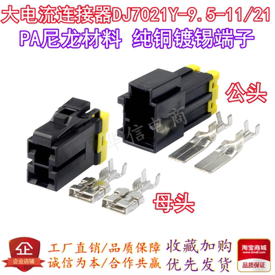 2孔大电流插头DJ7021Y-9.5-11/21
