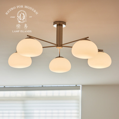 灯岛包豪斯柿子客厅卧室吸顶灯