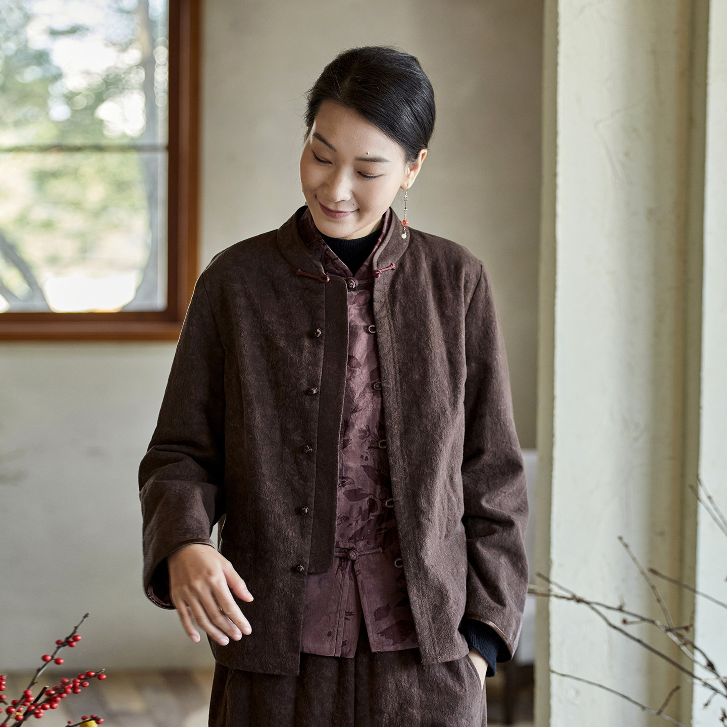 布小匠原创设计天丝棉麻提花冬季外套棉衣女2026新款新中式棉服,女装/女士精品,棉衣/棉服,淘宝优惠券,粉丝福利购,淘宝优惠卷