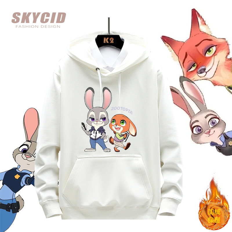 疯狂动物城动漫周边尼克连帽卫衣