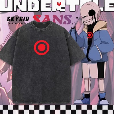 传说之下周边水洗短袖T恤