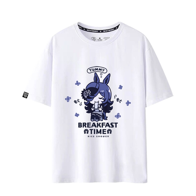 赛马娘PrettyDerby动漫周边米浴同款短袖T恤男夏纯棉衣服痛衣jl