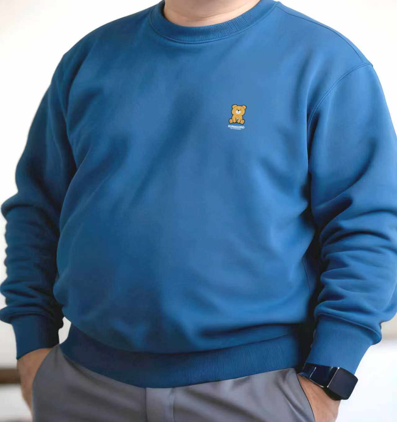 熊五郎 kumagoro 2025新款男士卫衣圆领套头衫休闲运动上衣