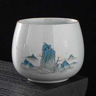 陶福气陶瓷大容量茶洗茶渣缸家用功夫茶具配件茶桌废水垃圾桶烟缸