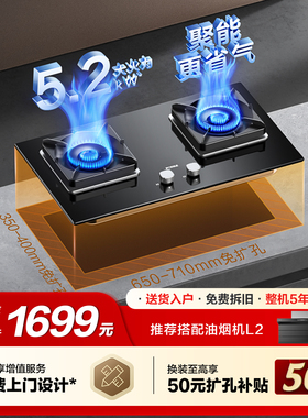 方太02-TH29B燃气灶煤气灶家用双灶台嵌入式液化天然气官方旗舰店