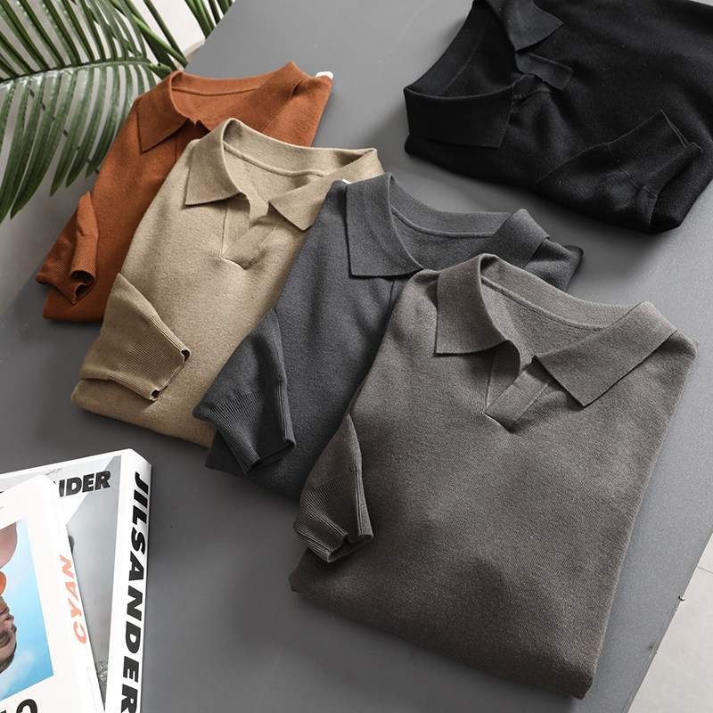 气质出众！绵羊毛混纺！秋冬男小V古巴领针织衫细腻亲肤弹力毛衣,男装,针织衫/毛衣,淘宝优惠券,粉丝福利购,淘宝优惠卷