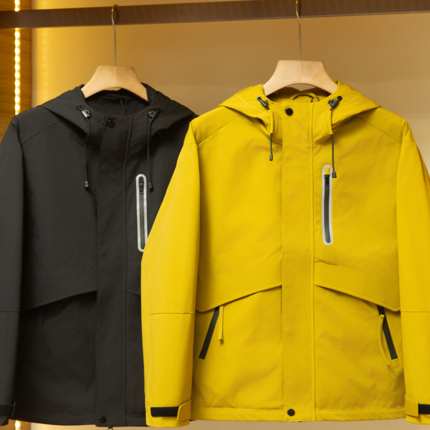 三防特氟龙重磅户外冲锋衣工装风