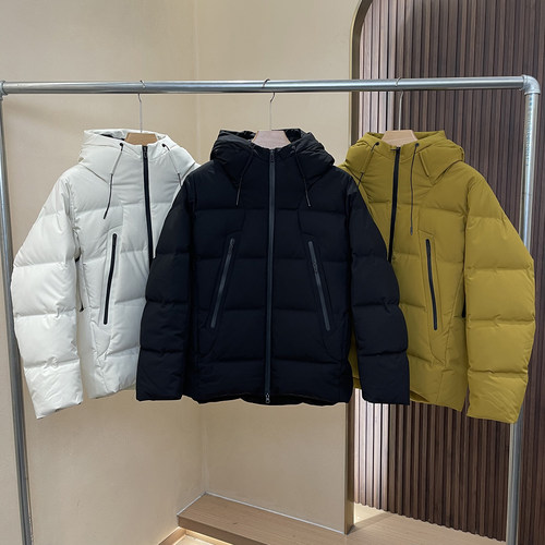 蓬松90鸭绒户外三防工装羽绒服男