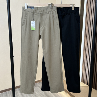 H家撤柜剪标 斜纹面料！商务直筒裤秋季男士天丝棉弹力休闲长裤子